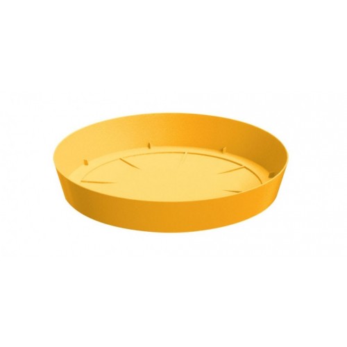 PROSPERPLAST LOFLY miska pod doniczkę 12,5x2cm, indyjski żółty PPLFC125