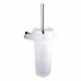 NIMCO KIBO Szczotka toaletowa WC, chrom z pojemnikiem ze szkła matowego Ki X3-94W-26