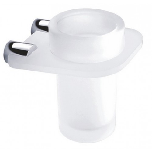 NIMCO BORMO Uchwyt z kubkiem, szkło/chrom BR X3-58W-26