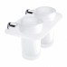 NIMCO BORMO Uchwyt z kubkami, szkło/chrom BR X3-58DW-26