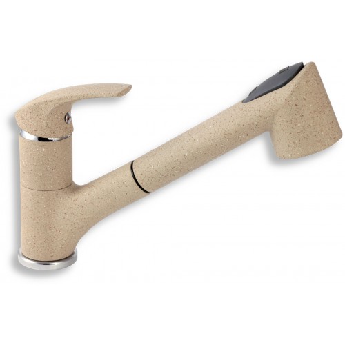 FERRO METALIA 57 Bateria zlewozmywakowa stojąca z wyciąganym natryskiem, piasek 57081,GRS FERRO METALIA 57 Bateria zlewozmywakowa stojąca z wyciąganym natryskiem, piasek 57081,GRS