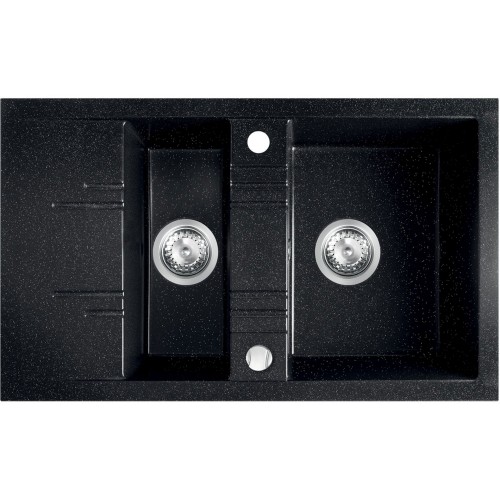 FERRO MEZZO II Zlewozmywak kuchenny, 790x480mm, grafit shine DRGM3/48/79HA FERRO MEZZO II Zlewozmywak kuchenny, 790x480mm, grafit shine DRGM3/48/79HA