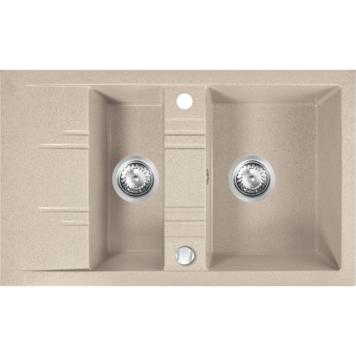 FERRO MEZZO II Zlewozmywak kuchenny, 790x480mm, piasek DRGM3/48/79SA FERRO MEZZO II Zlewozmywak kuchenny, 790x480mm, piasek DRGM3/48/79SA