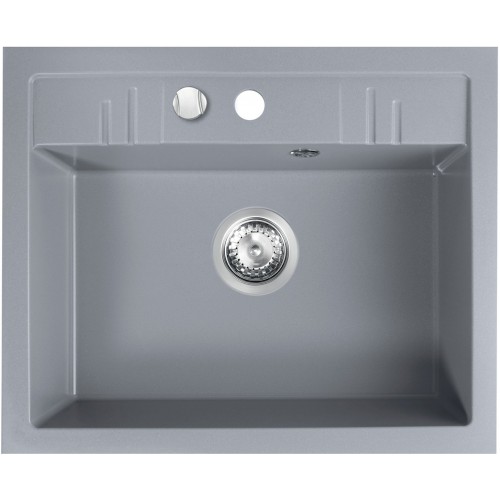 FERRO MEZZO II Zlewozmywak kuchenny 580x480mm, szary DRGM1/48/58GA