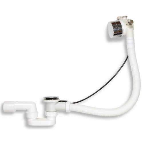 Ferro automatyczny zestaw odpływowy do wanny DN40-50 z napełnianiem przelewem 488.0