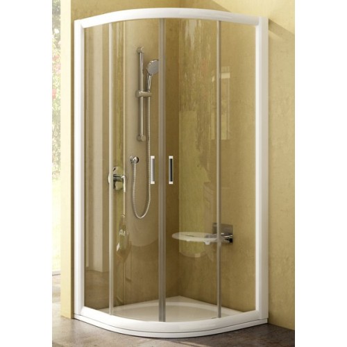 RAVAK RAPIER kabina prysznicowa NRKCP4-80 biała Transparent, 3L340100Y1
