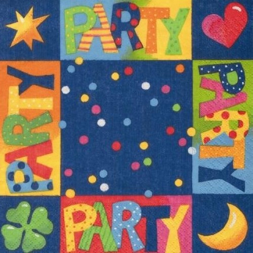 PAPSTAR Serwetki papierowe 33 x 33 cm 20 szt. Party 12927 PAPSTAR Serwetki papierowe 33 x 33 cm 20 szt. Party 12927