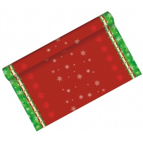 PAPSTAR Obrus z papieru "X-mas Allover" 3m x 40 cm 81160