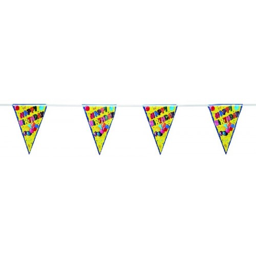 PAPSTAR Łańcuch z chorągiewkami Happy Birthday 4 m 19254 PAPSTAR Łańcuch z chorągiewkami Happy Birthday 4 m 19254