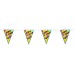 PAPSTAR Łańcuch z chorągiewkami Happy Birthday 4 m 19254