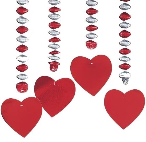 PAPSTAR Rotujące spirale Serca 4 sztuki 18998