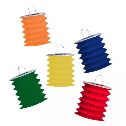 PAPSTAR Mini lampiony, 5 sztuk, kolorowe 19060