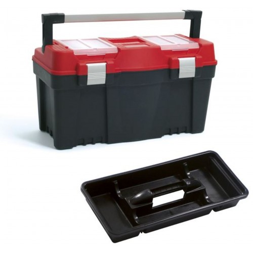 Prosperplast APTOP Plastikowa walizka na narzędzia czerwona, 598 x 286 x 327 mm N25APTOP