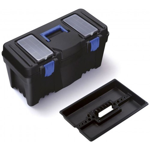 Prosperplast CALIBER Plastikowa walizka na narzędzia niebieska, 550 x 267 x 270 mm N22S