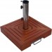Kwadratowa podstawa do parasola - 30 kg, drzewo/granit 97806