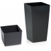 PROSPERPLAST URBI SQUARE P doniczka 4l, czarny DURS140P