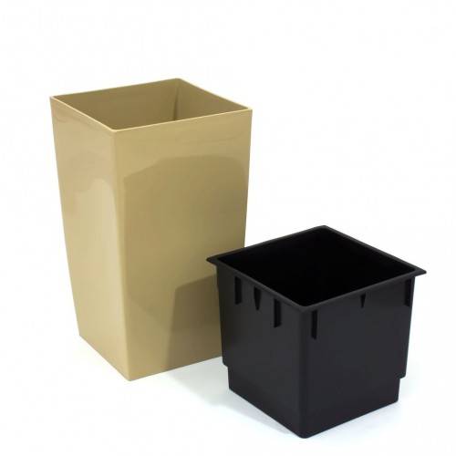 PROSPERPLAST COUBI doniczka 10 l, beżowy DUW200