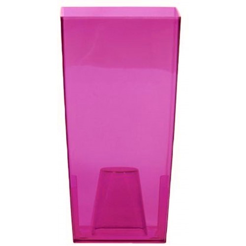 PROSPERPLAST URBI SQUARE P Doniczka storczykowa 2l, różowa transparent DURS125P PROSPERPLAST URBI SQUARE P Doniczka storczykowa 2l, różowa transparent DURS125P