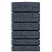 Prosperplast TOWER STONE Zbiornik na deszczówkę 500l, antracyt IDTST500