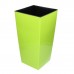 PROSPERPLAST URBI SQUARE P doniczka 5/11l 4l, limetka DURS200