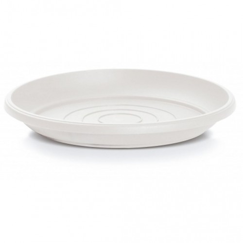 PROSPERPLAST Miska TERRA pod doniczką 14 cm, biały POD14