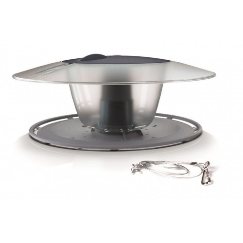 Prosperplast BIRDYFEED ROUND Karmnik dla Ptaków 29,4cm, szary kamienny IBFR