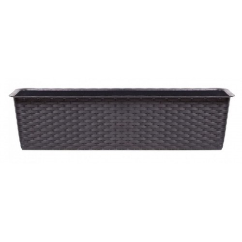 Prosperplast RATOLLA CASE Podłużna doniczka balkonowa 39,1x17,3x14,5cm umbra ISR400