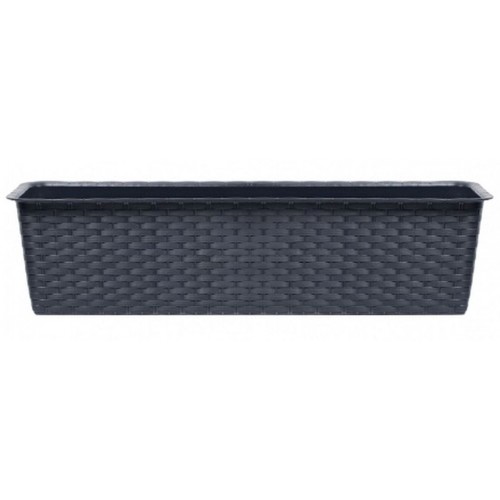 Prosperplast RATOLLA CASE Podłużna doniczka balkonowa 39,1x17,3x14,5cm antracyt ISR400