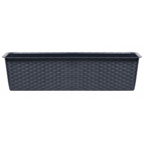 Prosperplast RATOLLA CASE Podłużna doniczka balkonowa 39,1x17,3x14,5cm antracyt ISR400