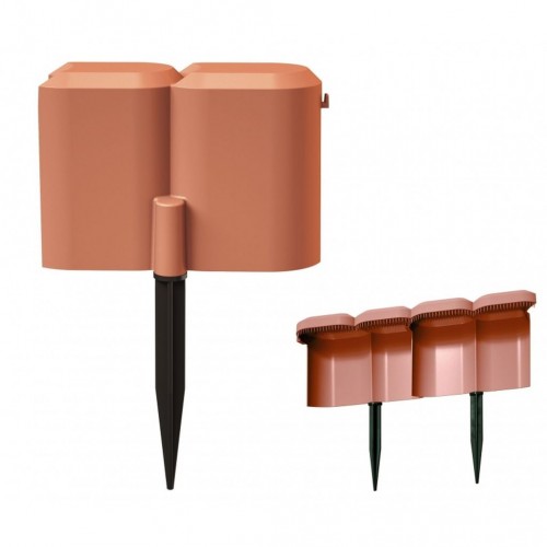 Prosperplast SNAIL Palisada ogrodowa przeciw ślimakom 1,9m, 12szt. terrakota IPSP