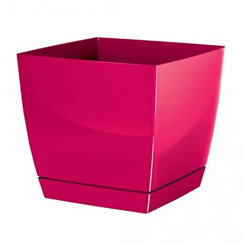 PROSPERPLAST COUBI Doniczka z podstawką 8,2l, malina połysk DUKP240