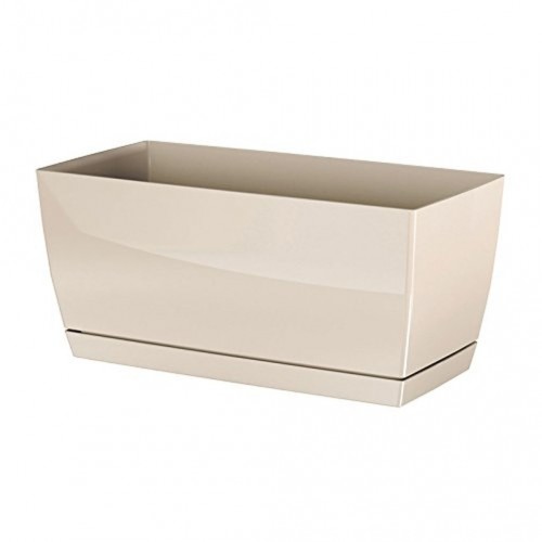 Prosperplast COUBI Doniczka z miską 24x12x11cm kremowy DUPP240 Prosperplast COUBI Doniczka z miską 24x12x11cm kremowy DUPP240