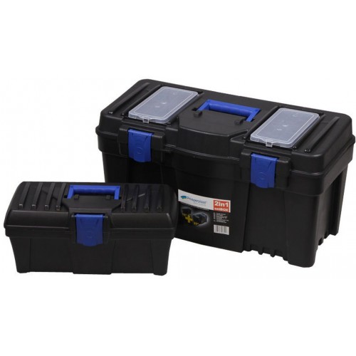 Prosperplast SETBOX Zestaw walizek 2v1, czarny NBX1525 Prosperplast SETBOX Zestaw walizek 2v1, czarny NBX1525