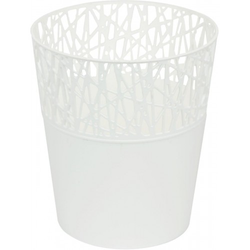 PROSPERPLAST CITY Donica z koronką 11,3 cm, biały DCIT115