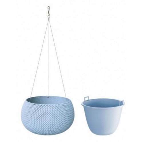 Prosperplast SPLOFY Bowl WS Doniczka wisząca 37cm, 9l, niebieski DKSP370WS