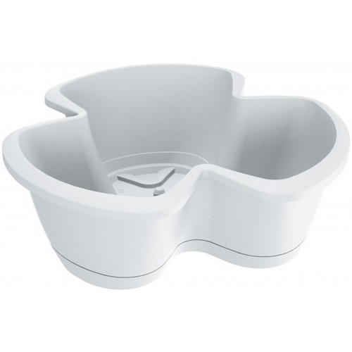 Prosperplast RESPANA TRIO Doniczka Kaskada 34,9 cm, biała DRET350S