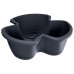 Prosperplast RESPANA TRIO Doniczka Kaskada 40 cm, antracyt DRET400S