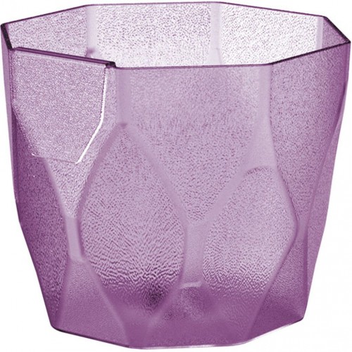 PROSPERPLAST ROCKA Doniczka 12,6 cm, przezroczysty fiolet DROC125P PROSPERPLAST ROCKA Doniczka 12,6 cm, przezroczysty fiolet DROC125P