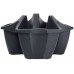 Prosperplast CROWN Doniczka balkonowa, 48cm, 16l, antracyt DCRO480