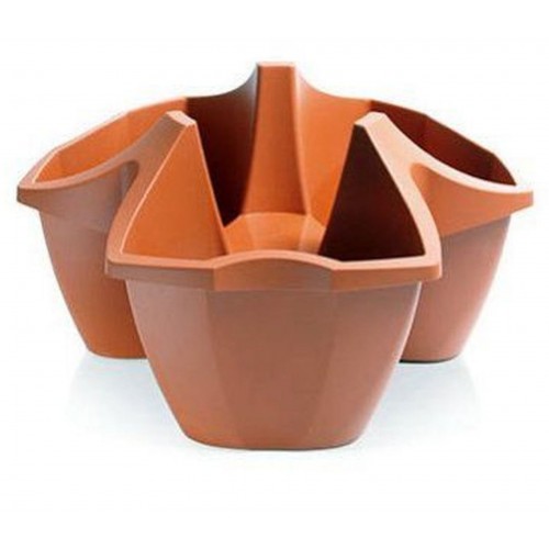 Prosperplast CROWN Doniczka balkonowa, 48cm, 16l, terakota DCRO480 Prosperplast CROWN Doniczka balkonowa, 48cm, 16l, terakota DCRO480