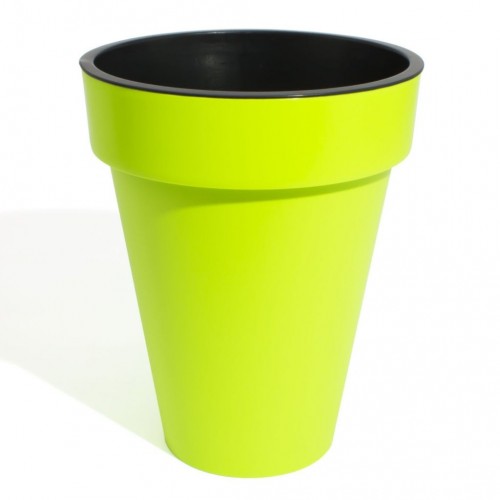 PROSPERPLAST CUBE SLIM Doniczka na kwiaty 8/12 l, limetka DCUS280 PROSPERPLAST CUBE SLIM Doniczka na kwiaty 8/12 l, limetka DCUS280