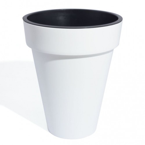 Prosperplast CUBE SLIM Doniczka na kwiaty 27,6x34,9cm biała DCUS280