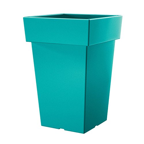 Prosperplast LOFLY SQUARE Doniczka 23,4x23,4x35,6cm tyrkys DLOFQ240