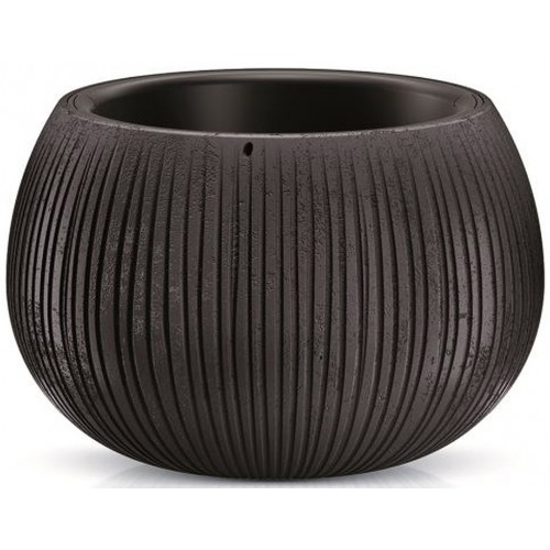 Prosperplast BETON BOWL doniczka 23,8 cm, czarna DKB240