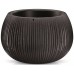 Prosperplast BETON BOWL doniczka 23,8 cm, czarna DKB240