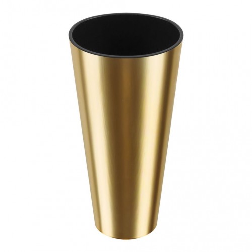 PROSPERPLAST TUBUS CHROME SILVER Doniczka 2/3,3l, złoty DTUB300