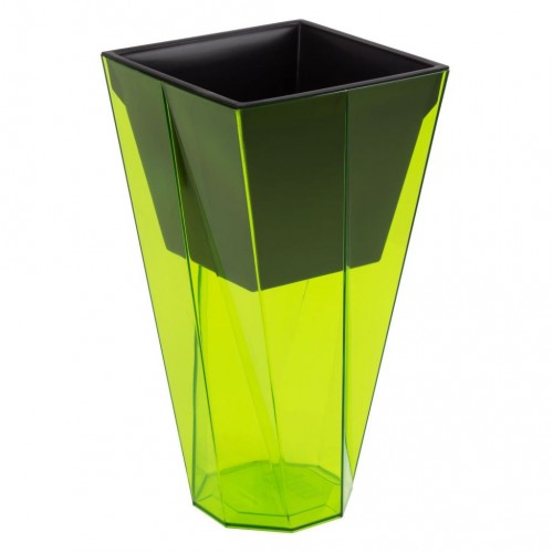 PROSPERPLAST URBI TWIST P Doniczka 1,2 / 2,8l, przezroczysty zielony DURD140P PROSPERPLAST URBI TWIST P Doniczka 1,2 / 2,8l, przezroczysty zielony DURD140P
