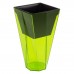 PROSPERPLAST URBI TWIST P Doniczka 1,2 / 2,8l, przezroczysty zielony DURD140P