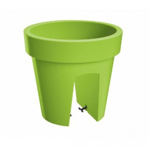 LOFLY RAILING Doniczka na balustradę 5l, 24,5 x 24,5 x 22,5 cm limonka DLOFR250