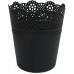 PROSPERPLAST LACE donica z koronką 16 cm, czarny DLAC160